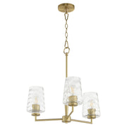 Goodwin 3 Light Chandelier in Aged Brass