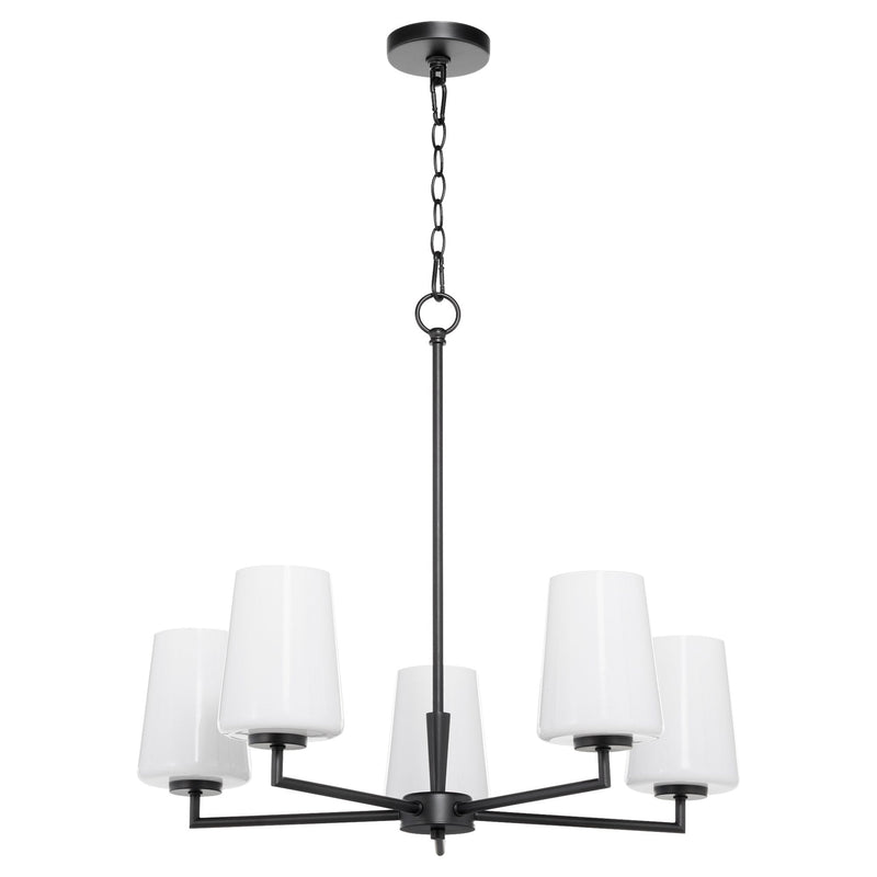 Goodwin 5 Light Chandelier in Matte Black