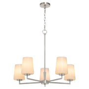 Goodwin 5 Light Chandelier in Satin Nickel
