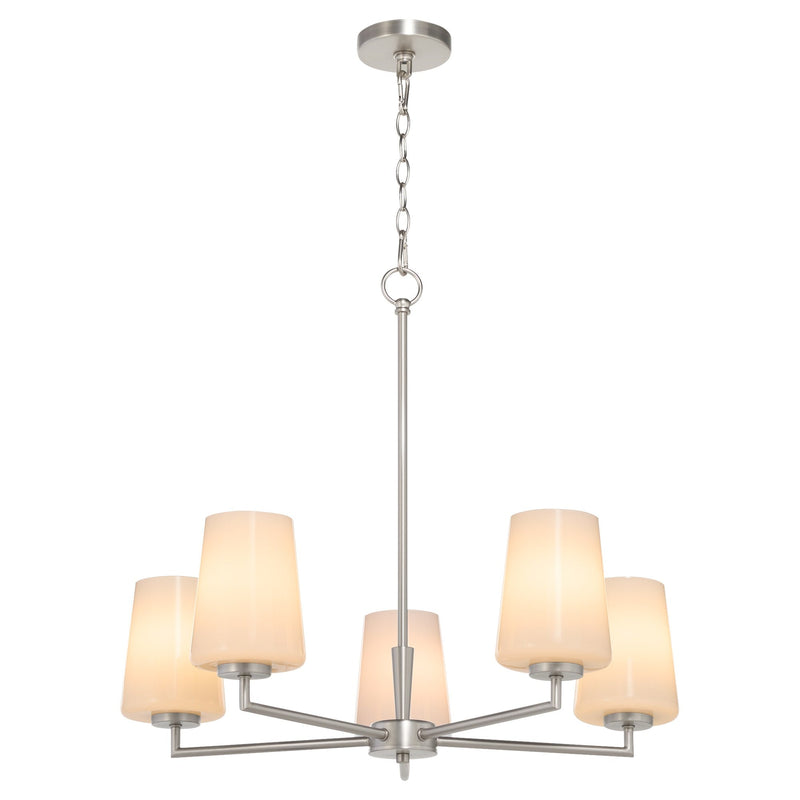 Goodwin 5 Light Chandelier in Satin Nickel