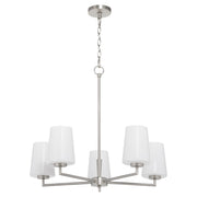 Goodwin 5 Light Chandelier in Satin Nickel