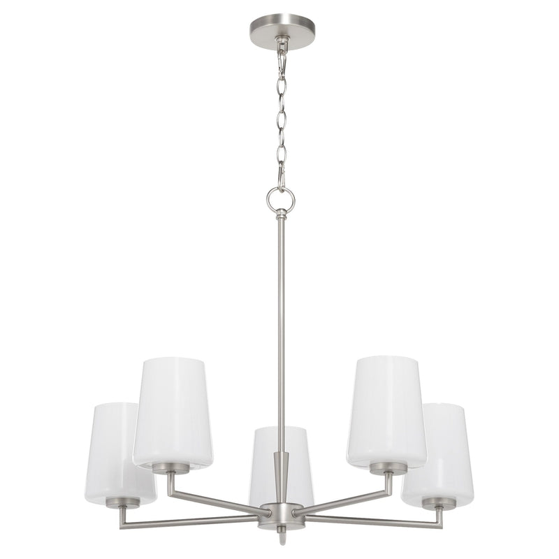 Goodwin 5 Light Chandelier in Satin Nickel