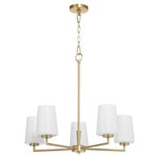 Goodwin 5 Light Chandelier in Aged Brass