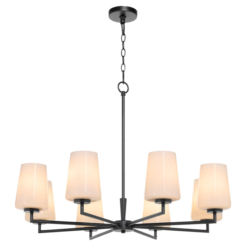 Goodwin 8 Light Chandelier in Matte Black