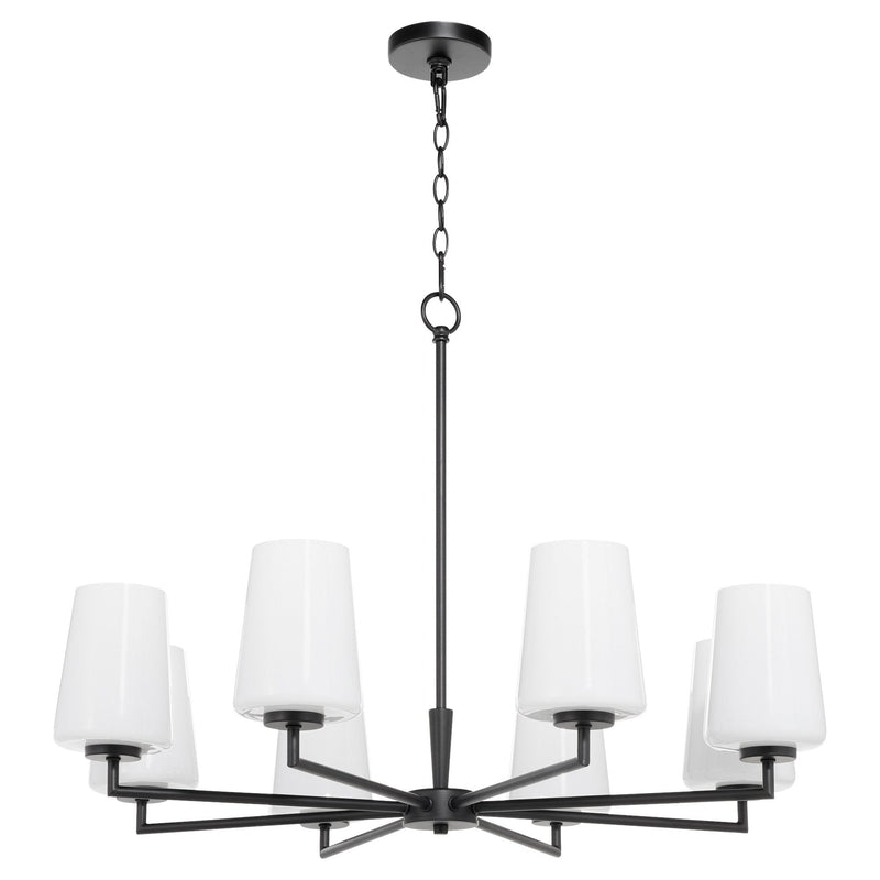 Goodwin 8 Light Chandelier in Matte Black