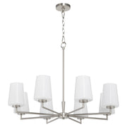 Goodwin 8 Light Chandelier in Satin Nickel