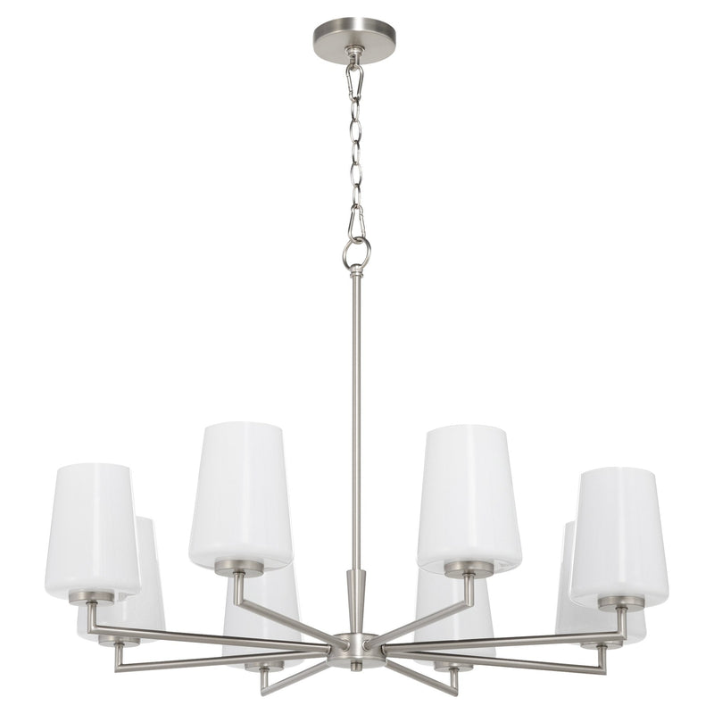 Goodwin 8 Light Chandelier in Satin Nickel