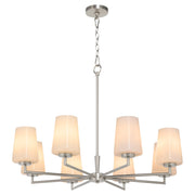 Goodwin 8 Light Chandelier in Satin Nickel