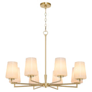 Goodwin 8 Light Chandelier in Aged Brass