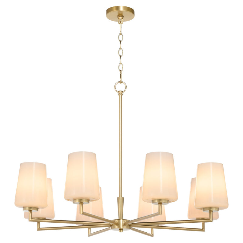 Goodwin 8 Light Chandelier in Aged Brass