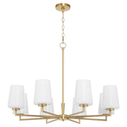 Goodwin 8 Light Chandelier in Aged Brass