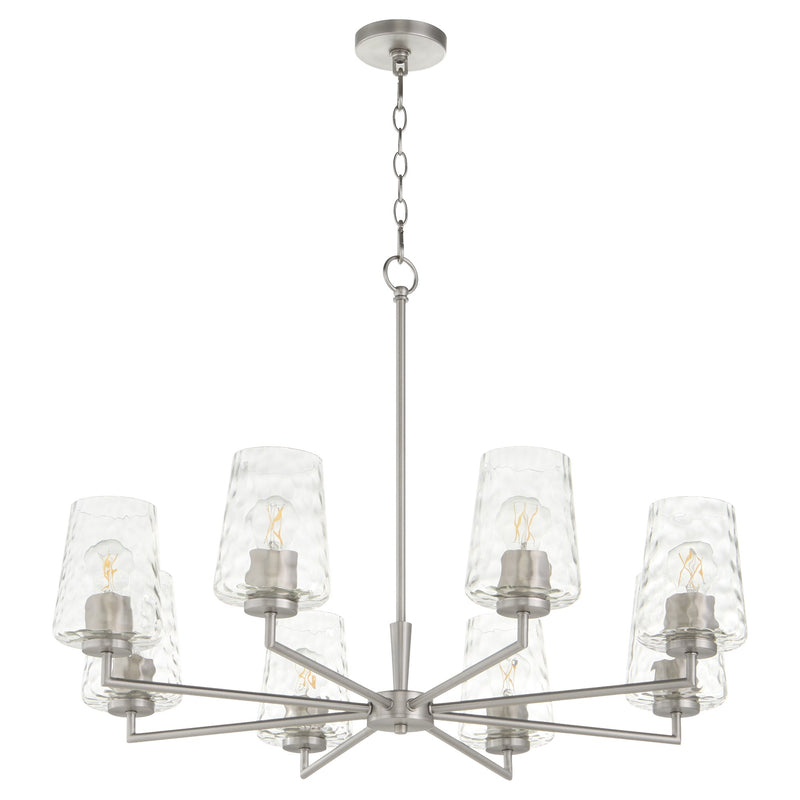 Goodwin 8 Light Chandelier in Satin Nickel