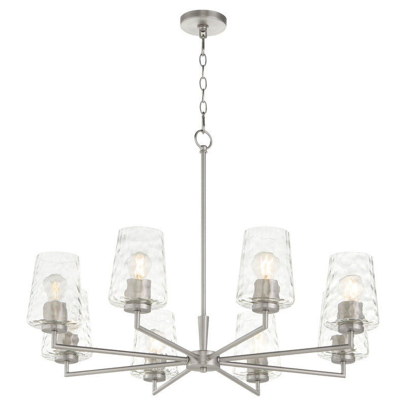 Goodwin 8 Light Chandelier in Satin Nickel