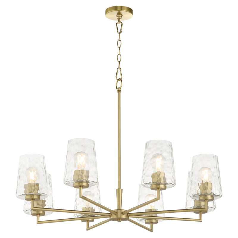 Goodwin 8 Light Chandelier in Aged Brass