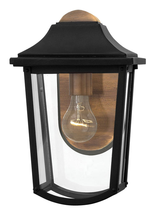 Burton Small Outdoor Wall Lantern in Black