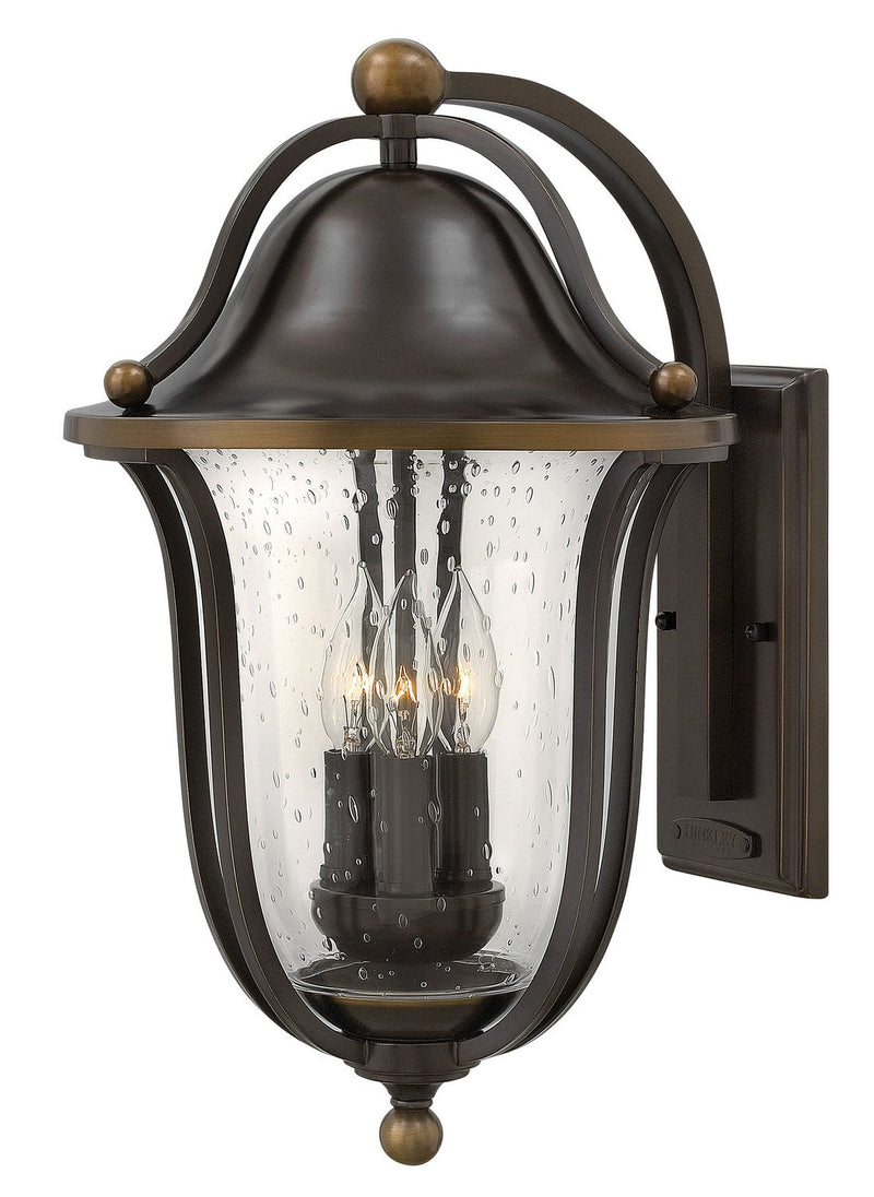 Bolla Large 3-Light Outdoor Wall Lantern in Olde Bronze