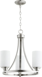 Lancaster 3 Light Chandelier in Satin Nickel
