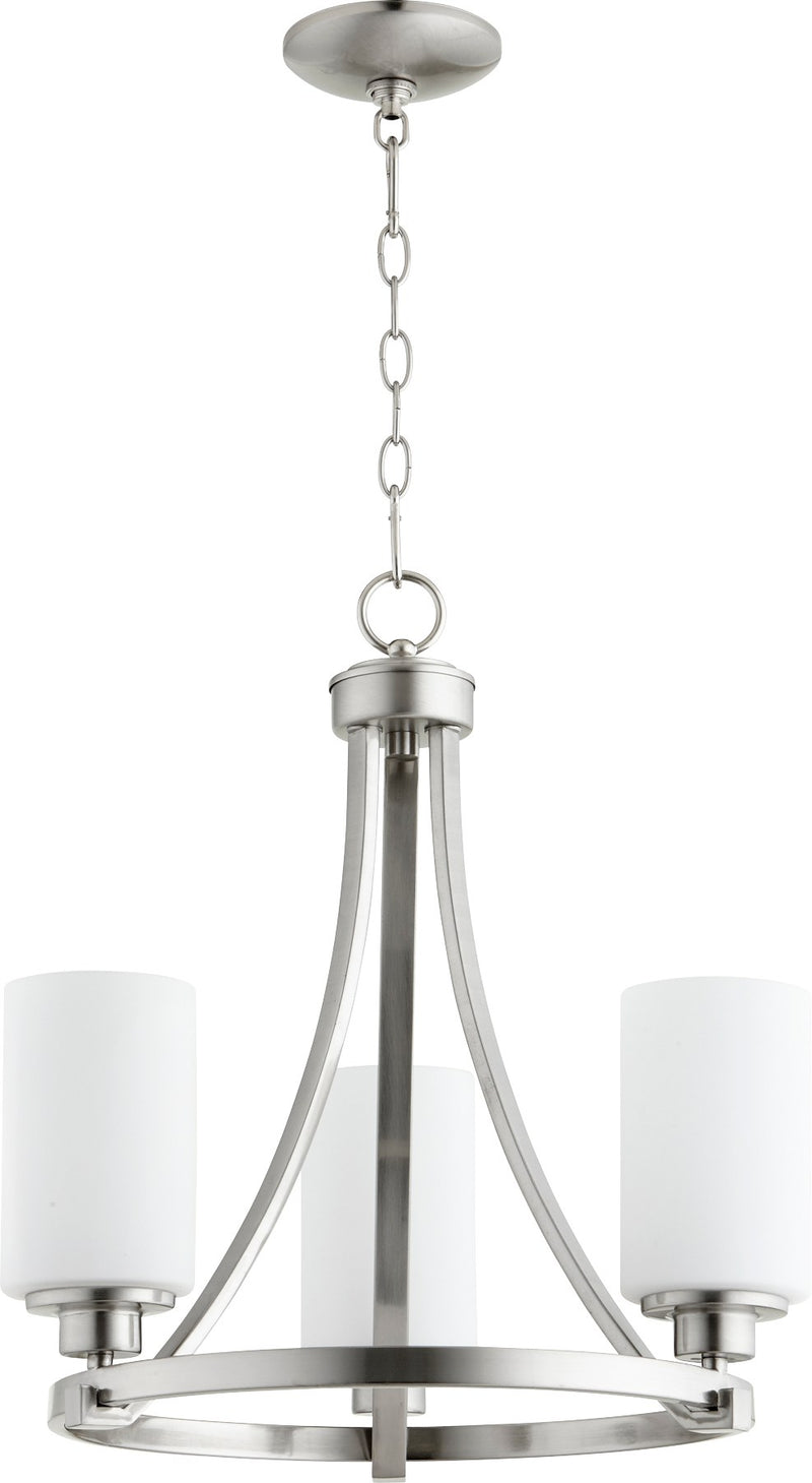 Lancaster 3 Light Chandelier in Satin Nickel