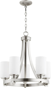 Lancaster 5 Light Chandelier in Satin Nickel