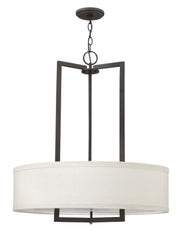 Hampton 3-Light Pendant in Buckeye Bronze