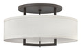 Hampton Large Semi-Flush Mount in Buckeye Bronze