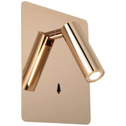 Villa LED Reading Light in Gold