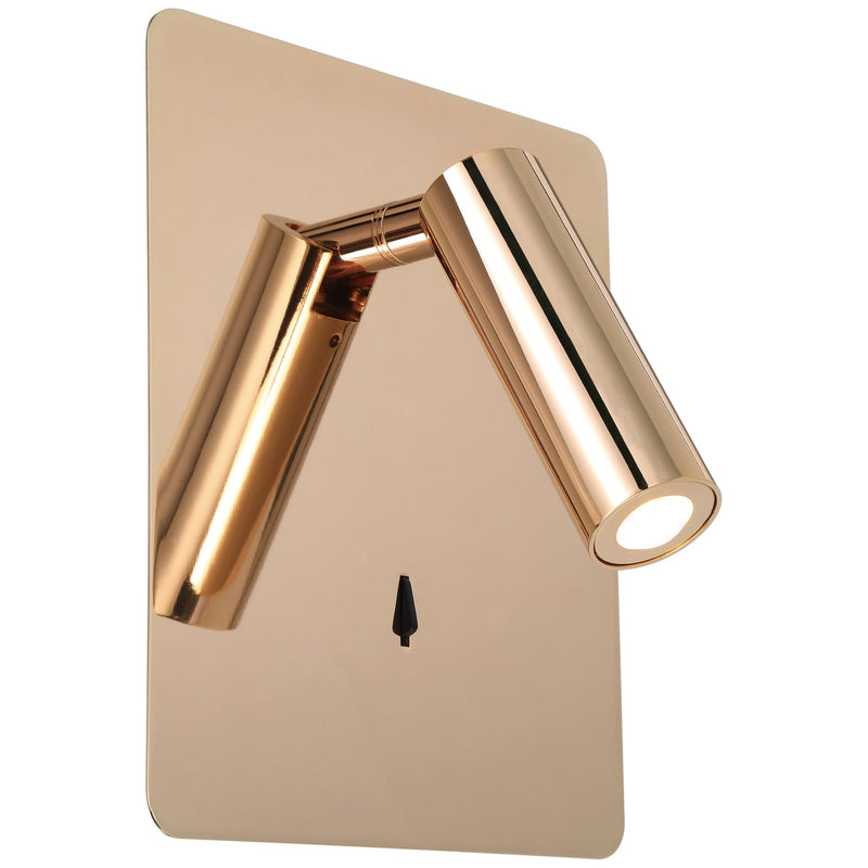 Villa LED Reading Light in Gold