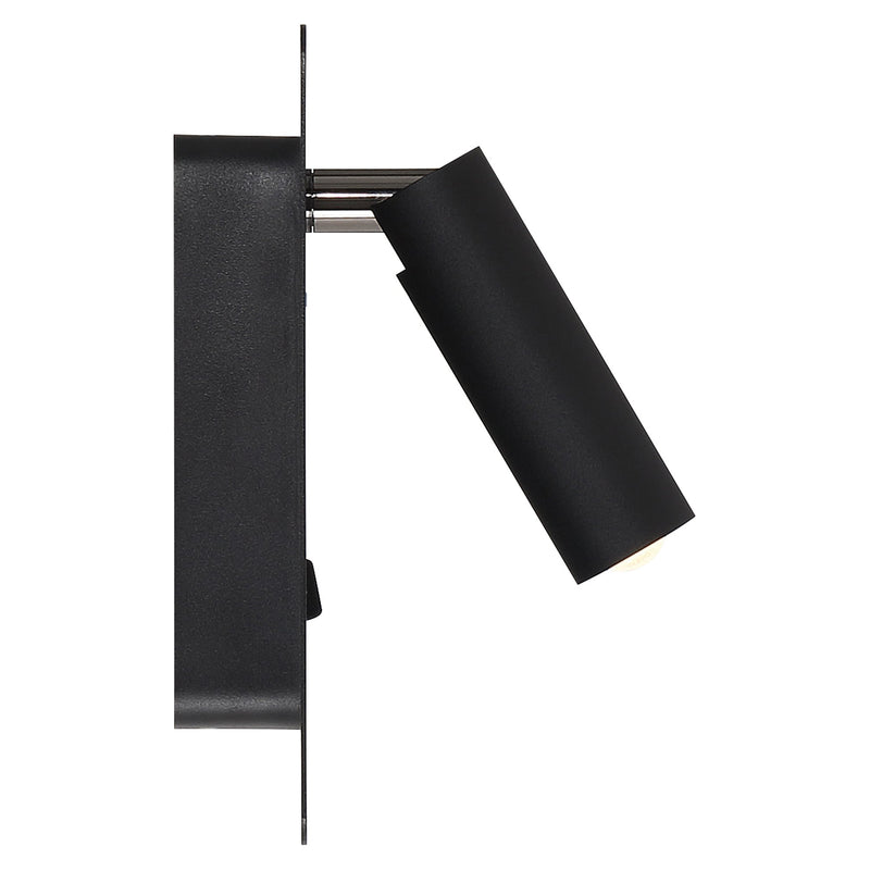 Villa LED Reading Light in Matte Black