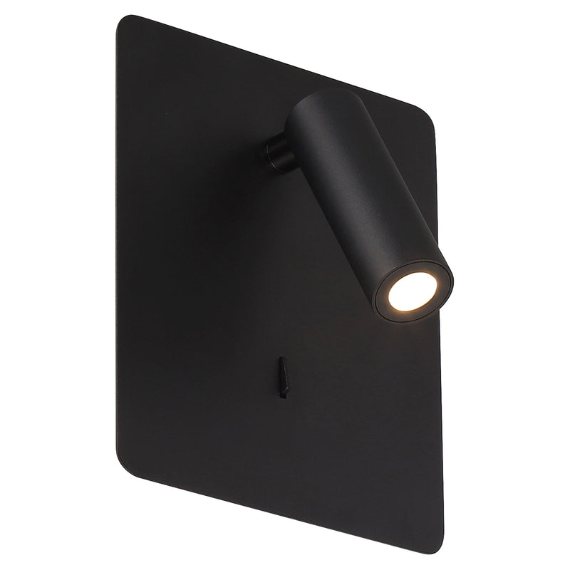 Villa LED Reading Light in Matte Black