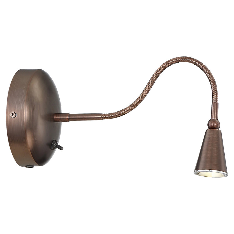 Bunk LED Reading Light in Bronze