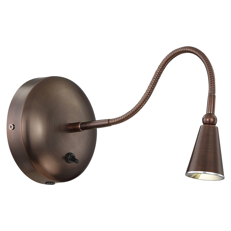 Bunk LED Reading Light in Bronze