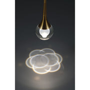 Georgia LED Mini Pendant in Antique Brushed Brass