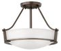 Hathaway LED Semi-Flush Mount in Olde Bronze