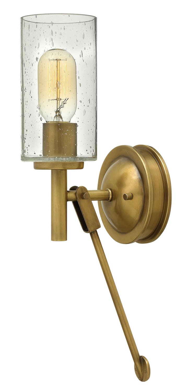 Collier Wall Sconce in Heritage Brass