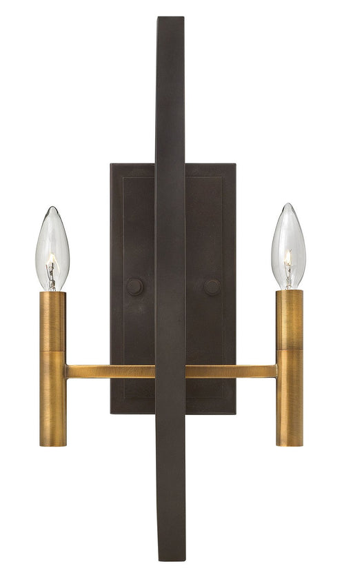 Euclid 2-Light Wall Sconce in Spanish Bronze