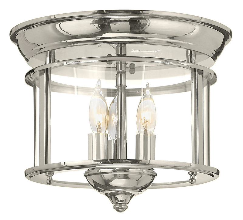 Gentry LED Flush Mount in Polished Nickel