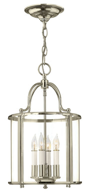 Gentry 4-Light Chandelier in Polished Nickel