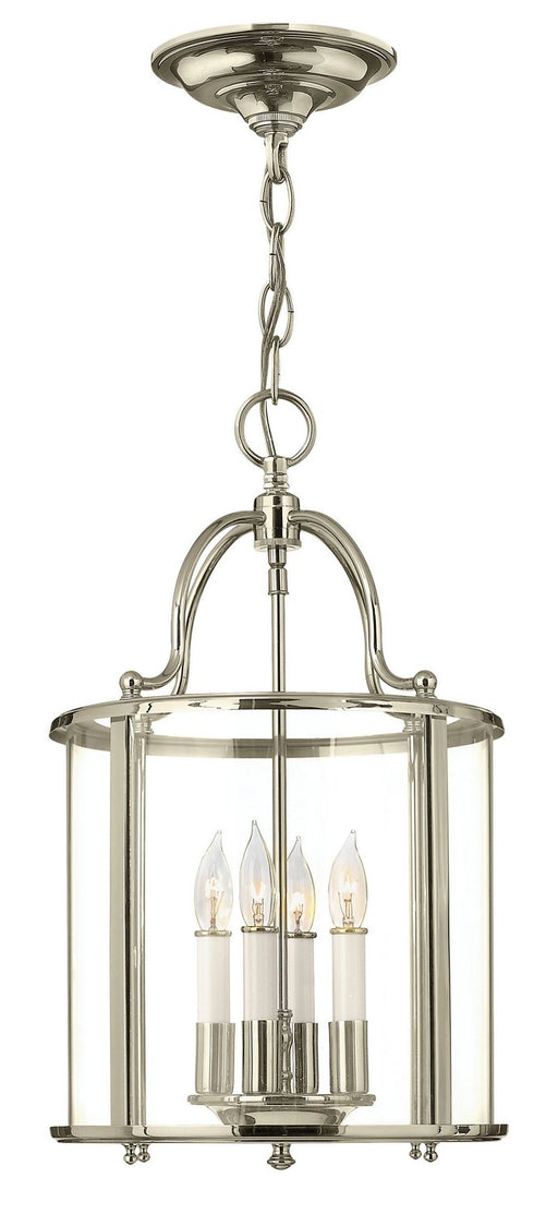 Gentry 4-Light Chandelier in Polished Nickel