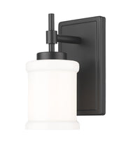 Cadoc 1 Light 4.5" Wall Sconce in Matte Black