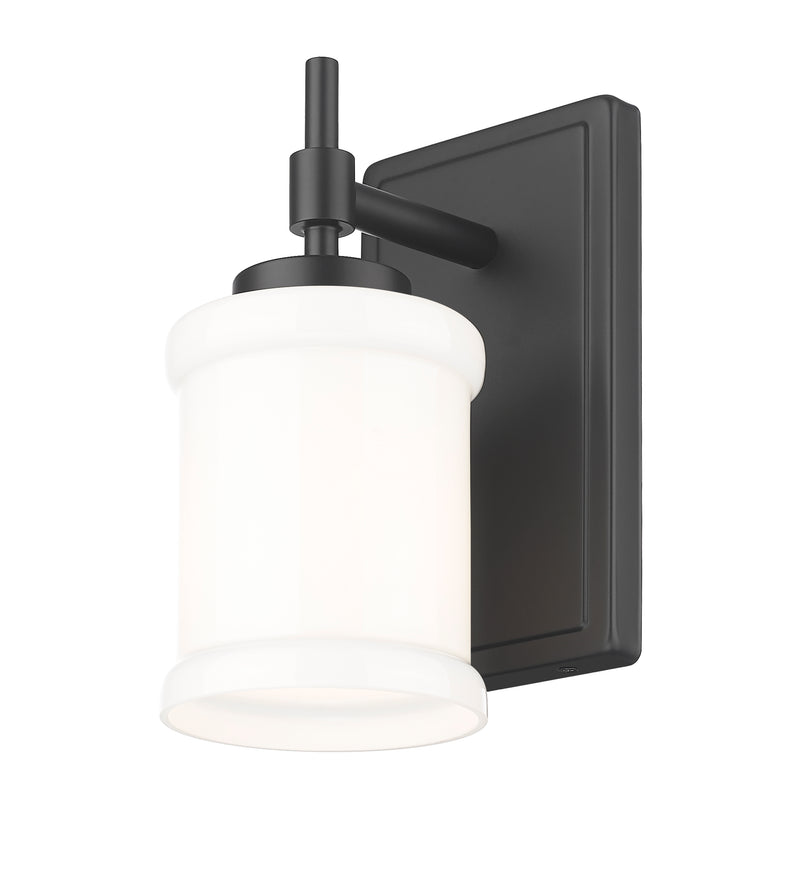 Cadoc 1 Light 4.5" Wall Sconce in Matte Black