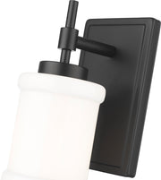Cadoc 1 Light 4.5" Wall Sconce in Matte Black