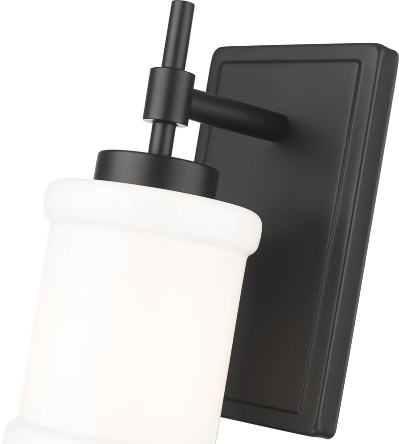 Cadoc 1 Light 4.5" Wall Sconce in Matte Black