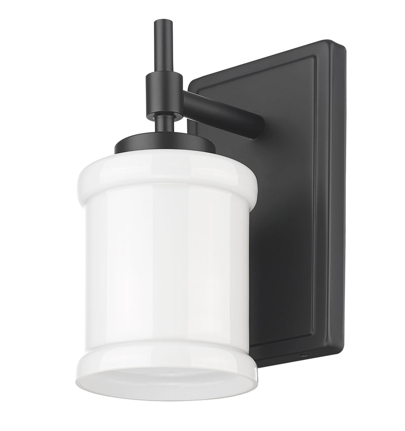 Cadoc 1 Light 4.5" Wall Sconce in Matte Black
