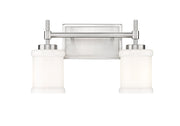 Cadoc 2 Light 15" Vanity in Brushed Nickel