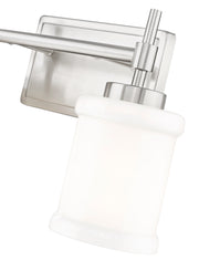 Cadoc 2 Light 15" Vanity in Brushed Nickel