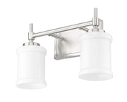 Cadoc 2 Light 15" Vanity in Brushed Nickel