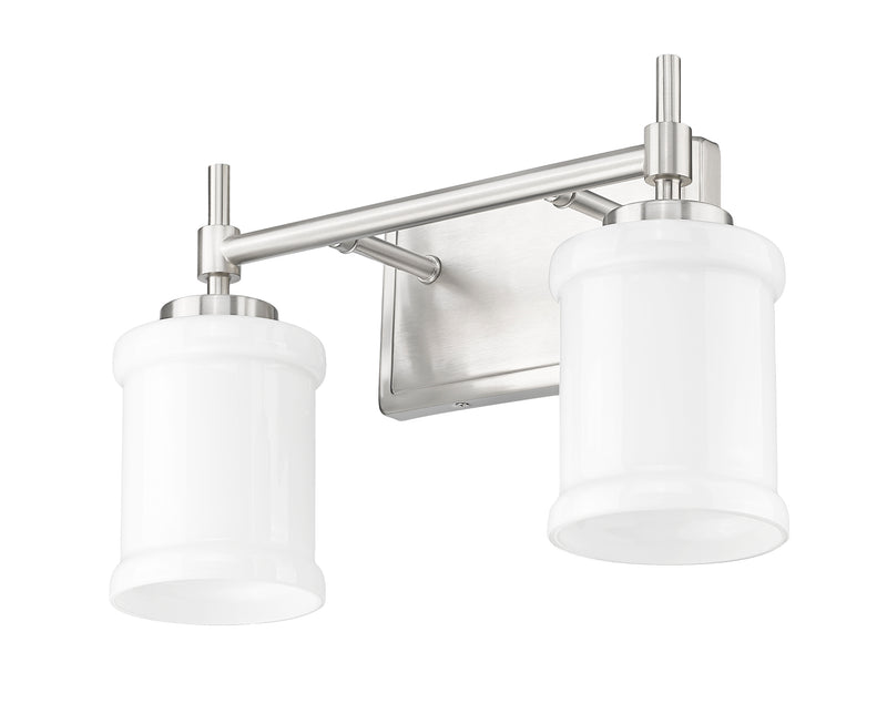 Cadoc 2 Light 15" Vanity in Brushed Nickel