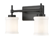 Cadoc 2 Light 15" Vanity in Matte Black