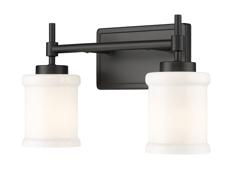 Cadoc 2 Light 15" Vanity in Matte Black