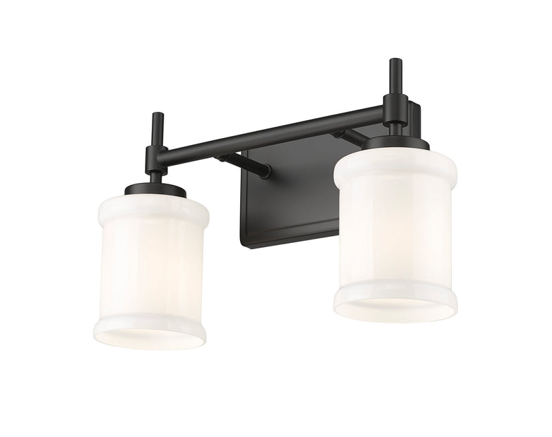 Cadoc 2 Light 15" Vanity in Matte Black
